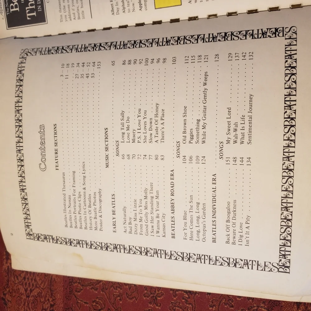 Vintage Beatles Music Book Featuring Sheet Music Photos of the Fab 4- BX16 - Picture 7 of 16
